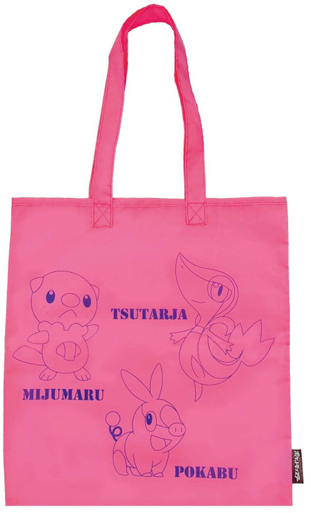 Maruyoshi Pokemon Tote Bag In Monster Ball 7 Tsutarja And Pokabu And Mijumaru