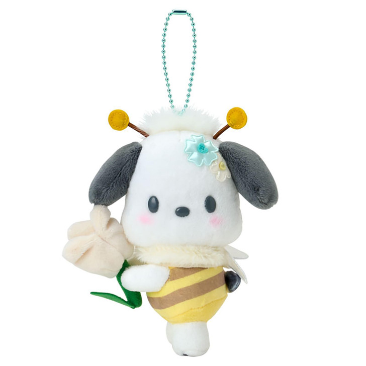 Sanrio Pochacco Mascot Holder Flower Loving Bee 686140