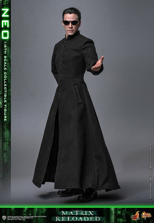 Hot Toys Movie Masterpiece 1/6 Scale Fully Poseable The Matrix Reloaded Neo Figure
