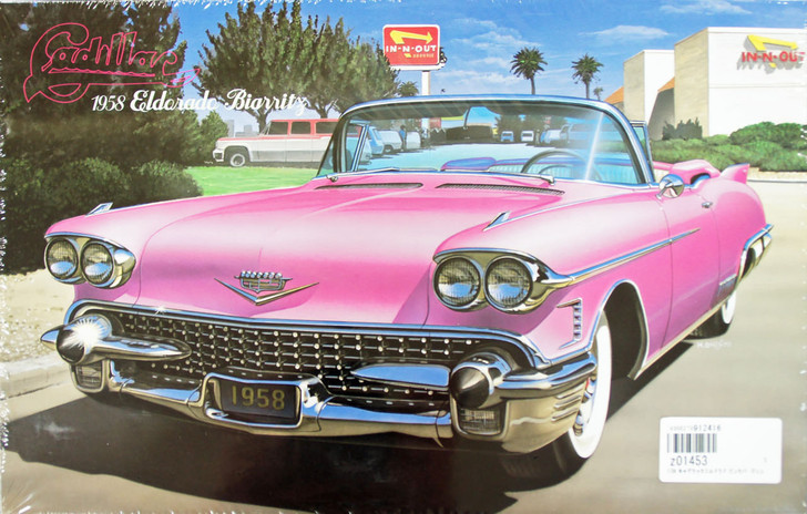 Arii 912416 Cadillac 1958 Eldorado Convertible Pink 1/24 Scale Kit (Microace) (4968279912416)