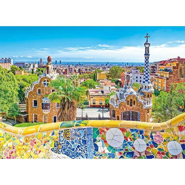 Jigsaw Puzzle Gaudí's Garden, Park Güell — Barcelona (500 Pieces)