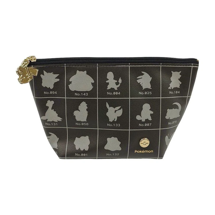 Pokemon Center Original Boat Shape Pouch Silhouette Monotone