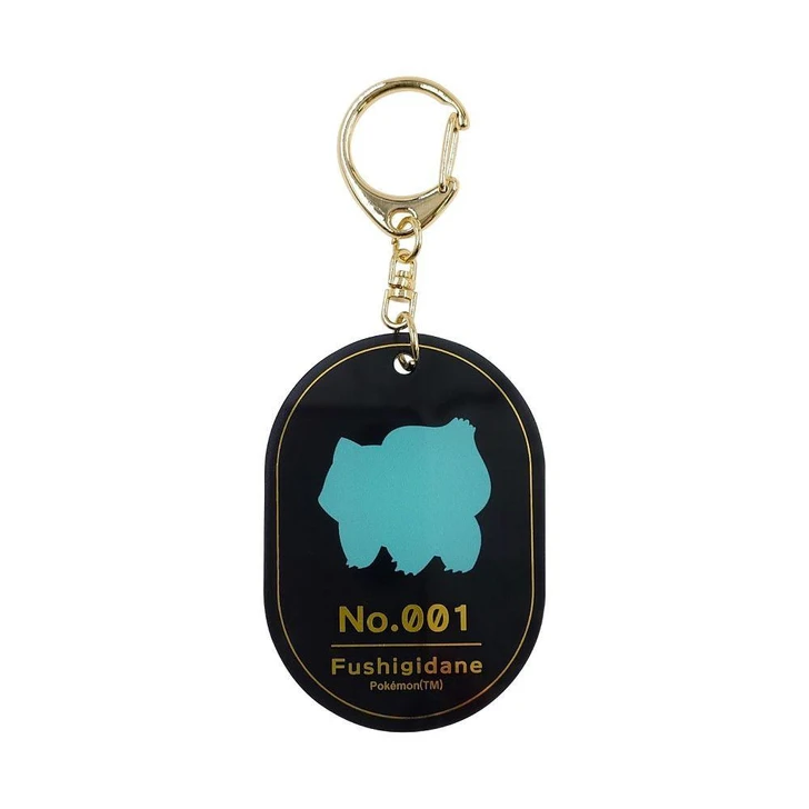 Pokemon Center Original Foil Stamped Acrylic Keychain Bulbasaur Silhouette