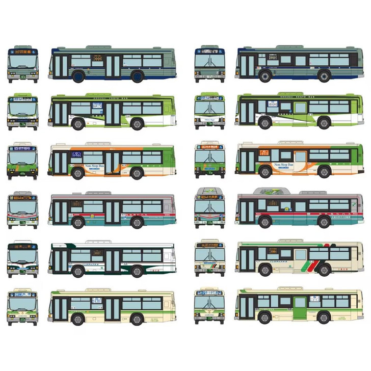  Tomytec The Bus Collection No.36 (12 Buses Randomly Packed) (N scale) 