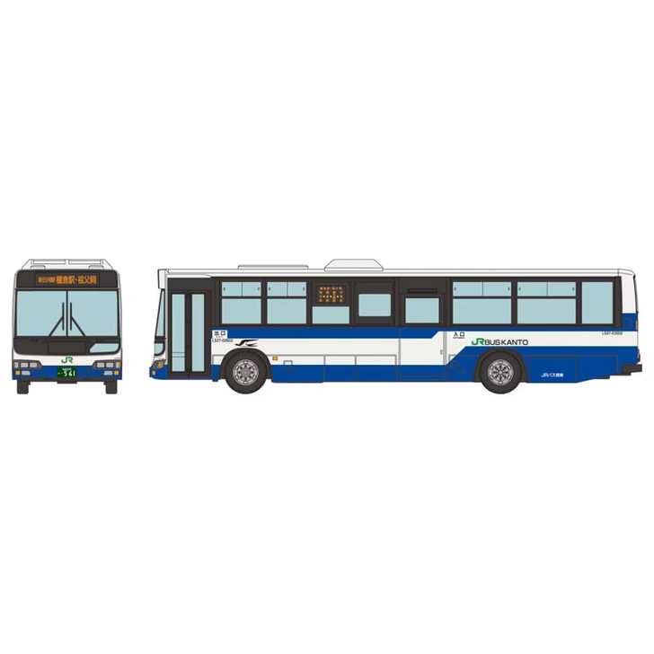 Tomytec The Moving Bus System Basic Set C1 Hino Blue Ribbon City JR Bus Kanto Shiratana Line (N scale)