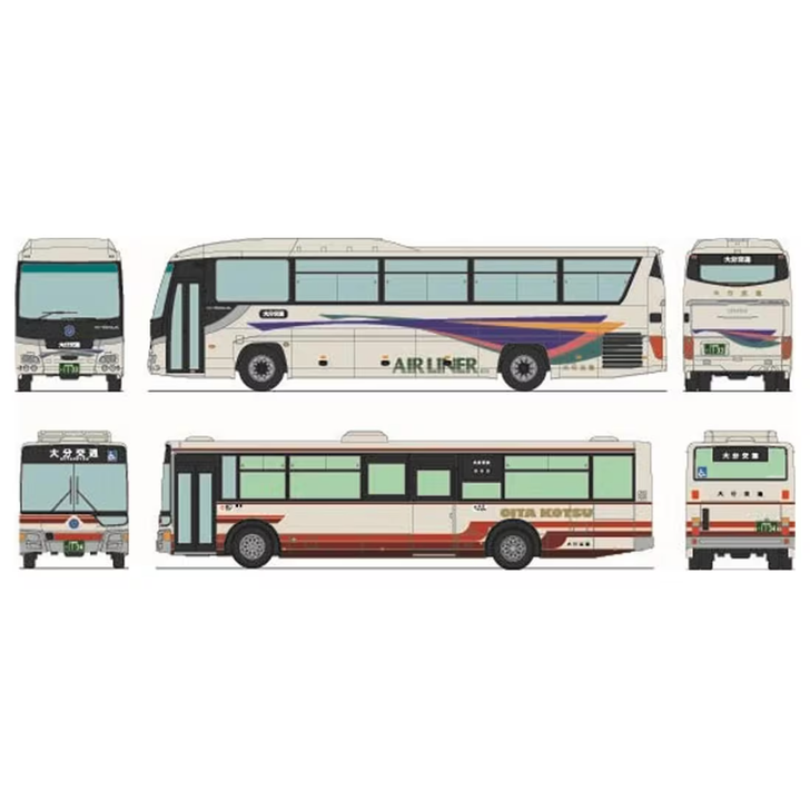 Tomytec Bus Collection Oita Kotsu 2 Bus Set (N scale)