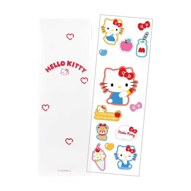 T's Factory Sanrio Sticker Decoration Plastic Pen Case Hello Kitty