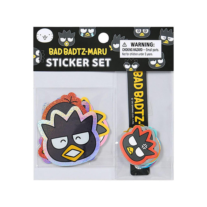  Sanrio Bad Badtz-Maru Sticker Set - Hangyodon And Funny Face Design 753785 