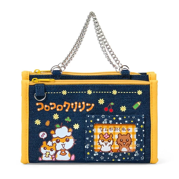  Sanrio CoroCoro Kuririn Pouch Mune Kyun Heisei Girl Item 796361 