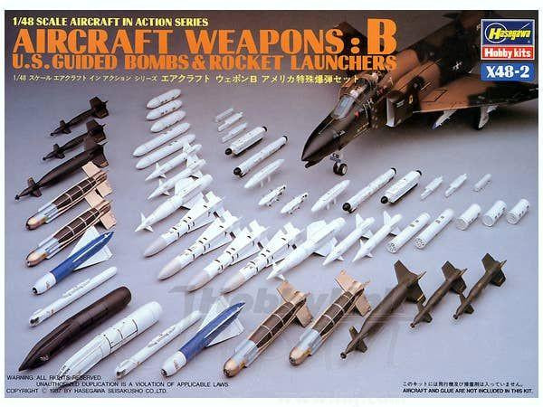  Hasegawa 1/48 Aircraft Weapons B: US Guided Bombs & Rocket Launchers 