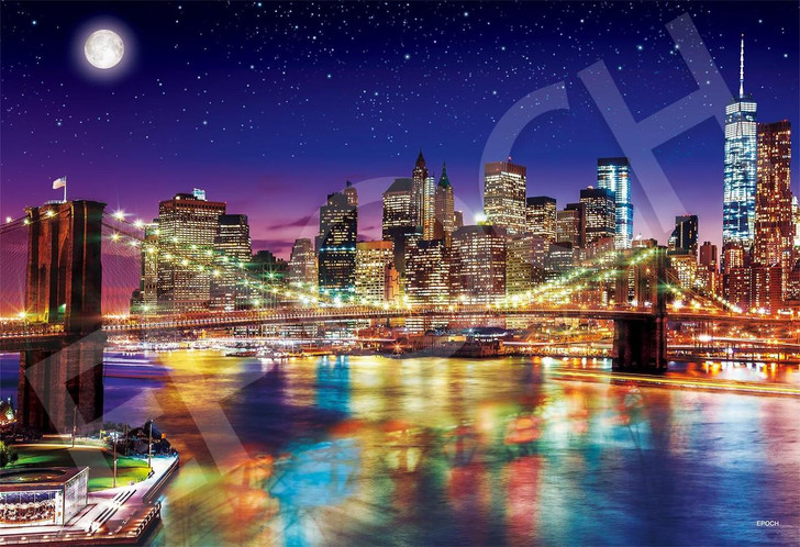 Epoch Jigsaw Puzzle Sparkling New York Night View - America (300 Pieces) 