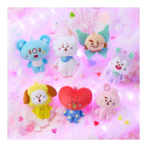 ☆新品☆　BT21マスコット　1stAnniversary BT21 Fluffy Mascot 4 BOX (10pcs)