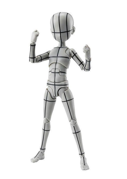 S.H.Figuarts Body-kun Ken Sugimori Edition Wireframe Gray Color