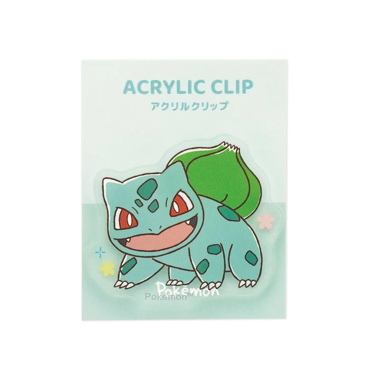  Pokemon Center Original Die Cut Acrylic Tulip / Bulbasaur 