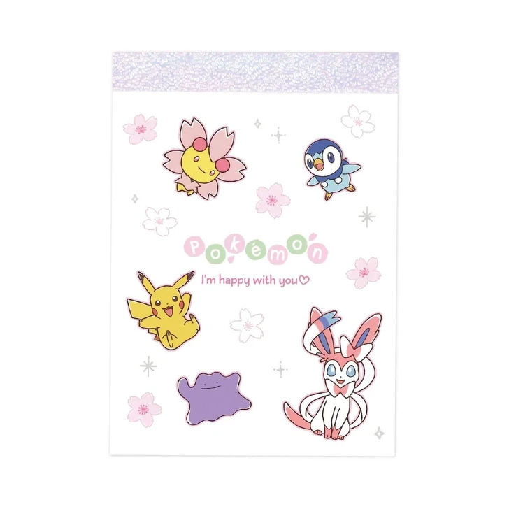  Pokemon Center Original Mini Memo / Sakura Petal Scattering 