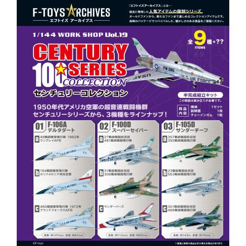  F-toys Archives Century Collection Plastic Model BOX (10ps) 