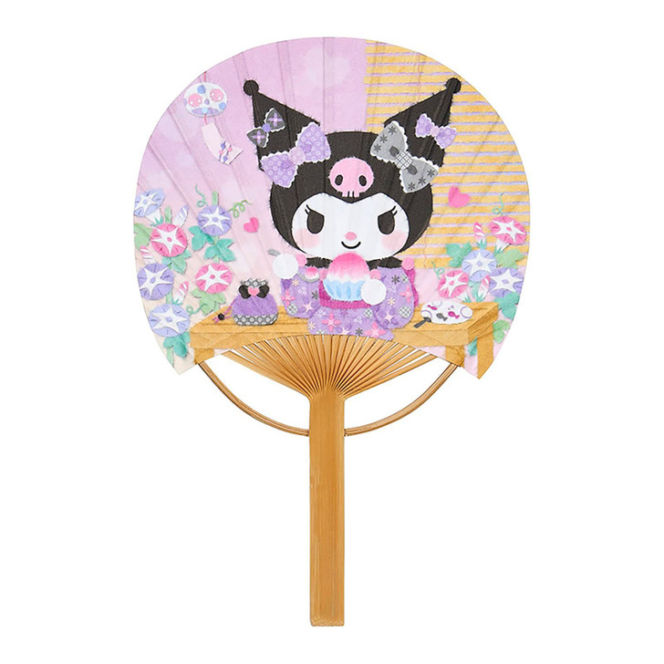 Sanrio Kuromi Message Card Summer Shaved Ice Bamboo Fan JSP 18-6 037711