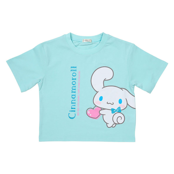 Sanrio Other Kids Short Sleeve T Shirt Cinnamoroll Light Blue 827568