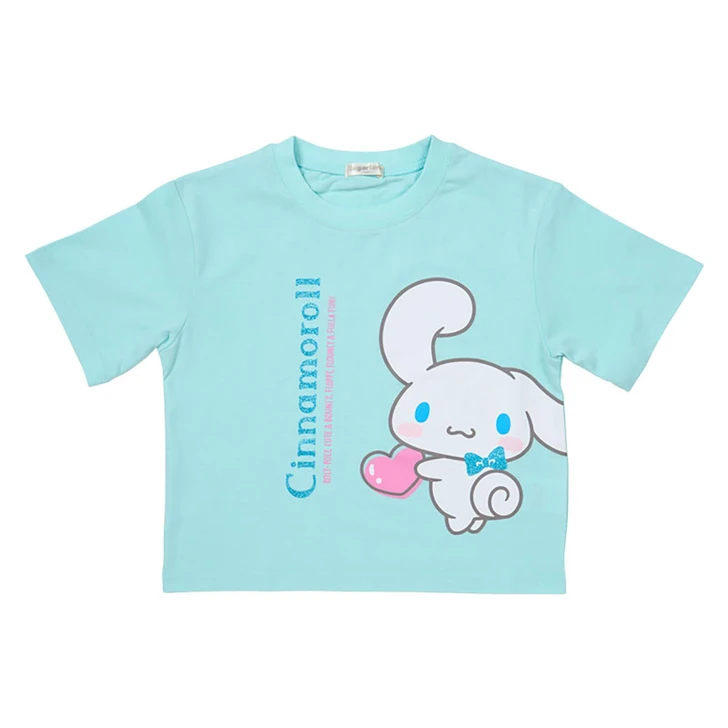 Sanrio Other Kids Short Sleeve T Shirt Cinnamoroll Light Blue