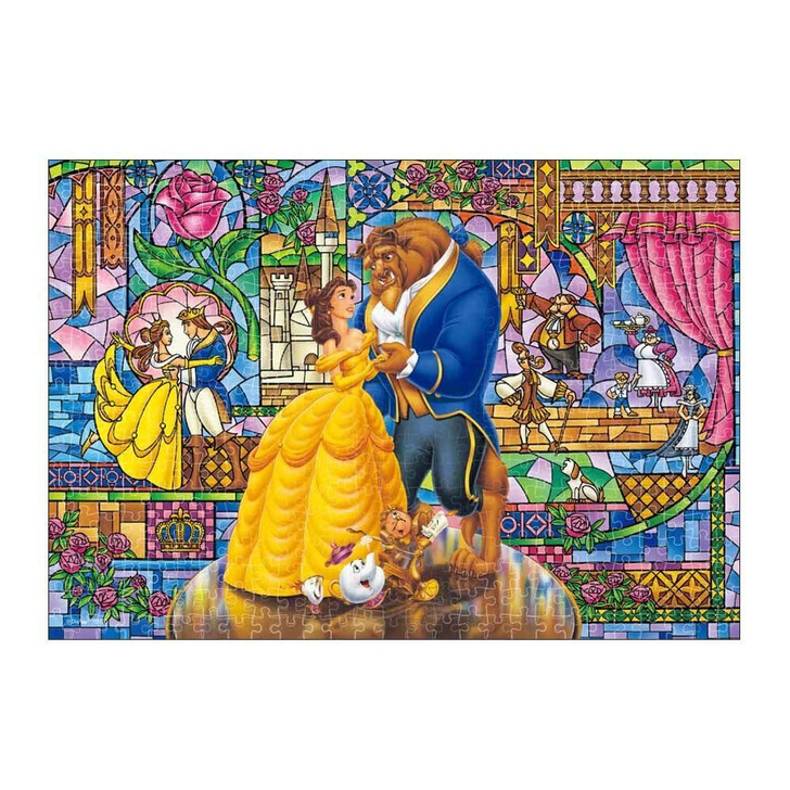 Jigsaw Puzzle Stained Glass of Love (Beauty and the Beast) (500 Pieces)