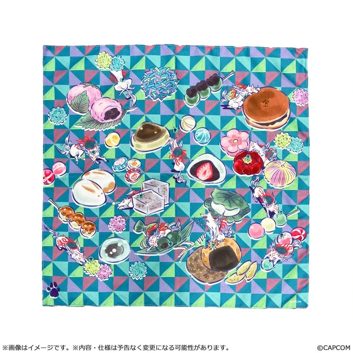 Capcom [Okami 20th Anniversary Reprint Art Project] Furoshiki by Mari Shimazaki on Okami's 12th Anniversary