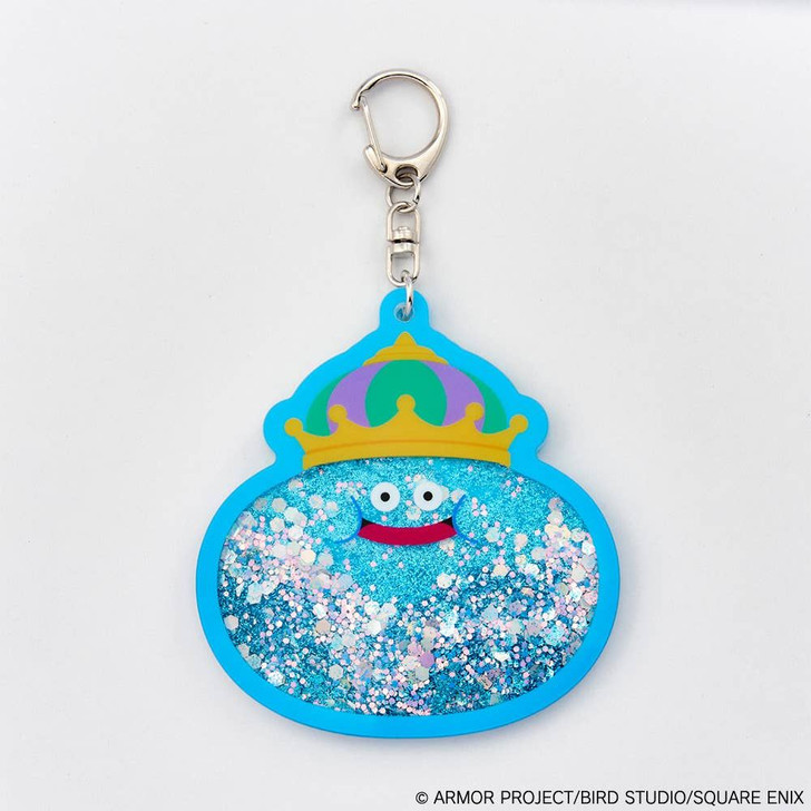 Dragon Quest: Smile Slime Glitter Keychain - King Slime