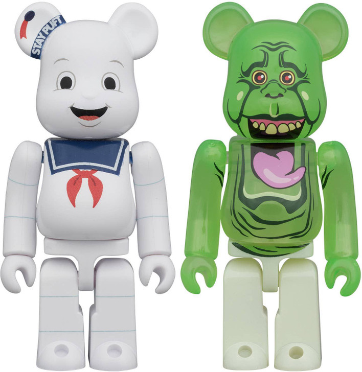 BE@RBRICK Stay Puft Marshmallow Man & Slimer 100 Percent 2PCS SET