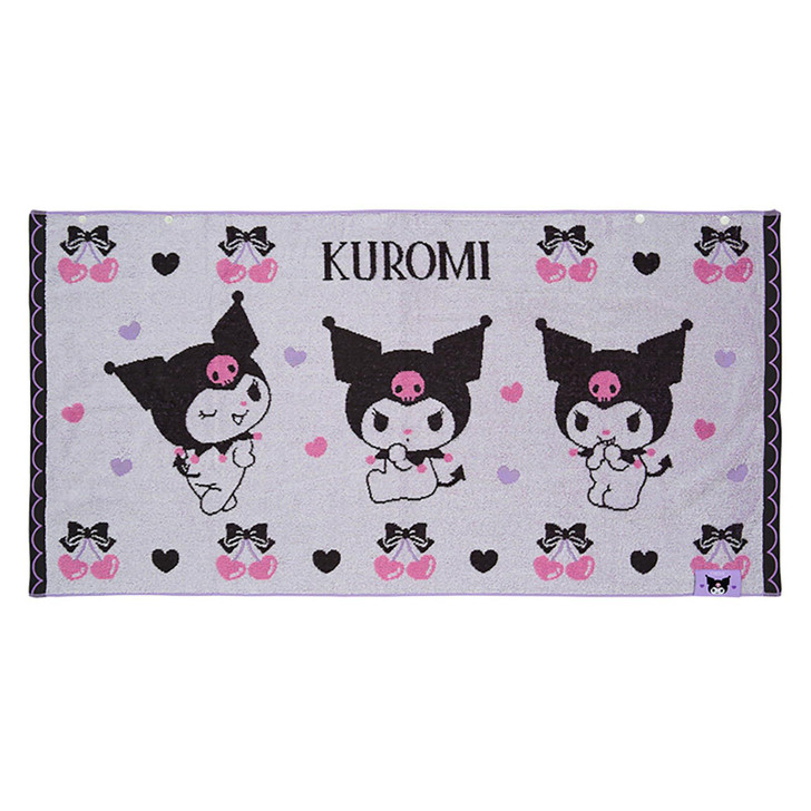 Sanrio Kuromi Bath Towel With Snaps 841447