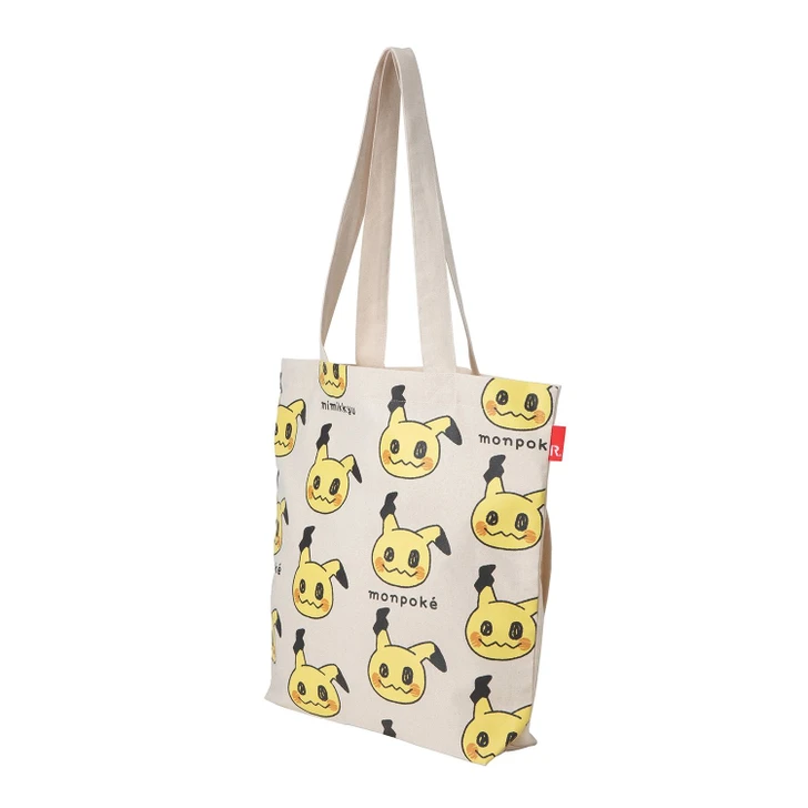 Pokemon Center Original Monpoke Rootote Cotton Tote Cream