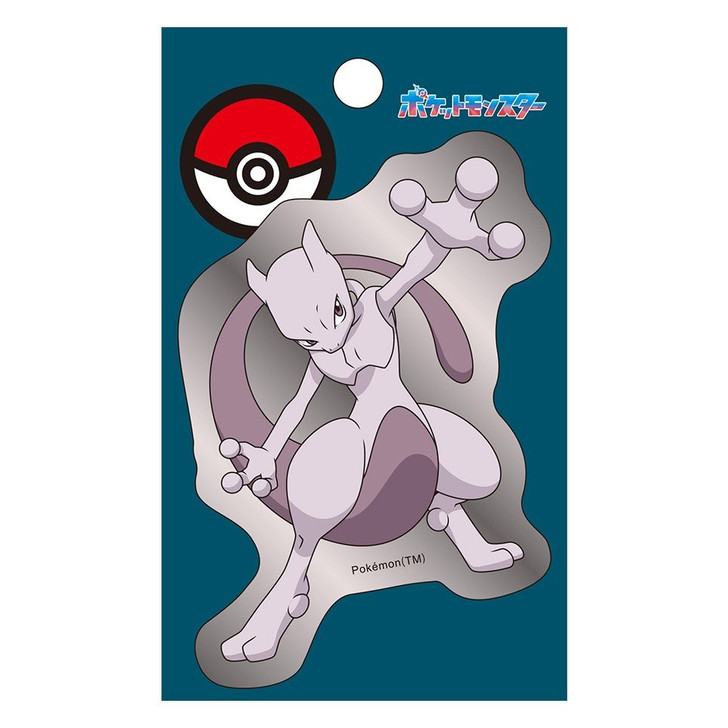 Pokemon Center Original Silver Sticker Mewtwo