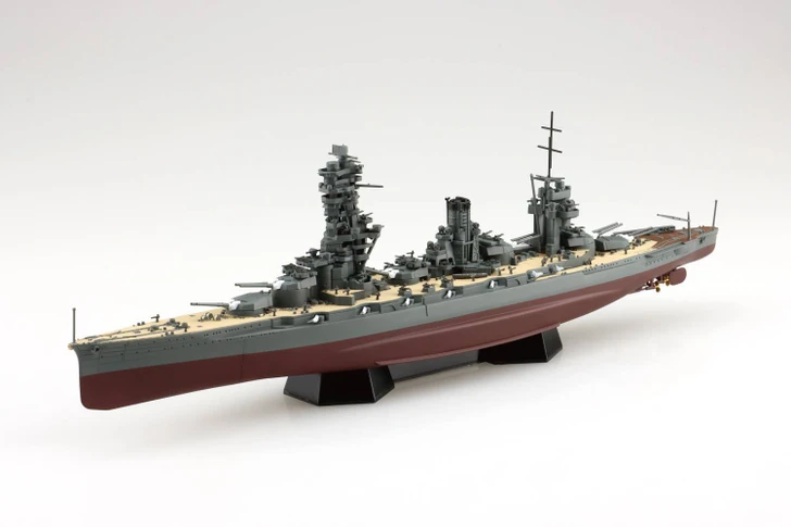 Aoshima 1/700 Full Hull IJN Battleship Fuso 1944 With Metal Barrel Plastic Model