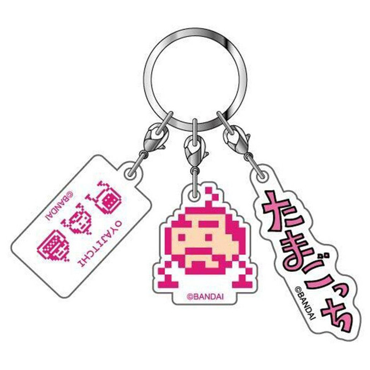  HASEPRO Tamagotchi Three Piece Acrylic Keychain Oyajitchi (Dot) 