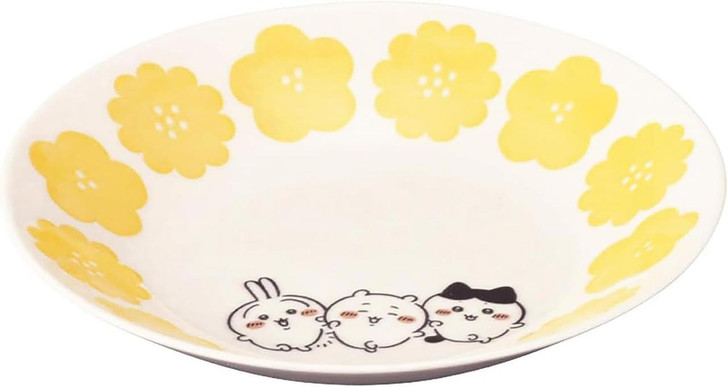  Yamaka Chiikawa Happy Blossom Twenty Two Centimeter Pasta Plate (Yellow) 