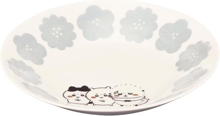  Yamaka Chiikawa Happy Blossom Twenty Two Centimeter Pasta Plate Blue 