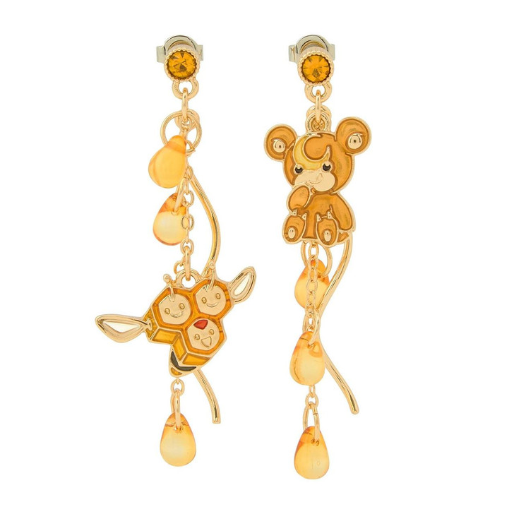  Pokemon Center Original Pokemon Accessory Earrings 114 Teddiursa Combee 