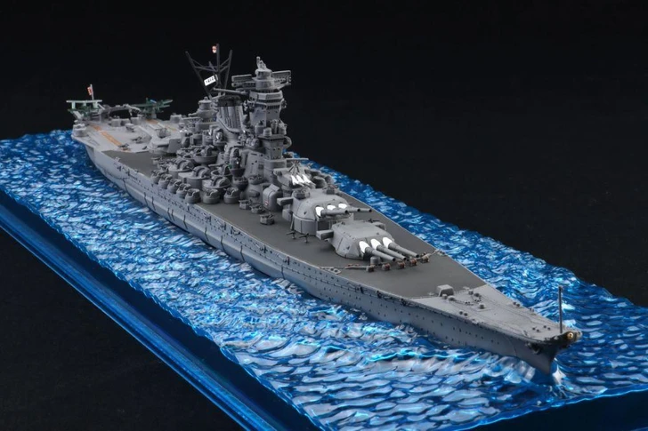  Fujimi 1/700 Wave Series Snap Fit No. 1 EX-2 Imperial Japanese Navy Battleship Yamato Operation Tenichi 1945 Special Edition Model Kit 