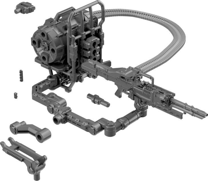 Tomytec 1/12 Scale Little Armory LA-MD03 Megami Device Equipment Set - Machine Gun A Unpainted Assembly Kit