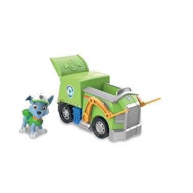  Takara Tomy Paw Patrol Basic Vehicle With Figure Rocky Clean Cruiser 