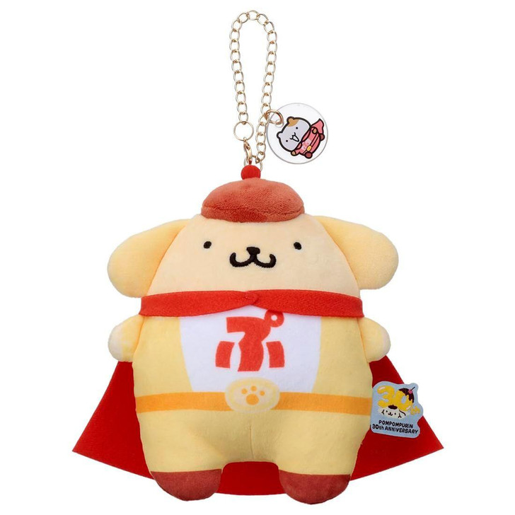  Takara Tomy Arts Sanrio Characters Mocchi-Mocchi Chain Strap Mascot Pompompurin Hero 