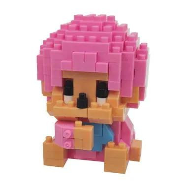 Kawada NBCC-288 Nanoblock Monchhichi Kun Taffy Pink 