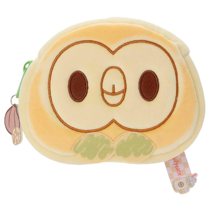  Takara Tomy Arts Pokemon PokePeace Plush Pouch Pancake Style Rowlet 