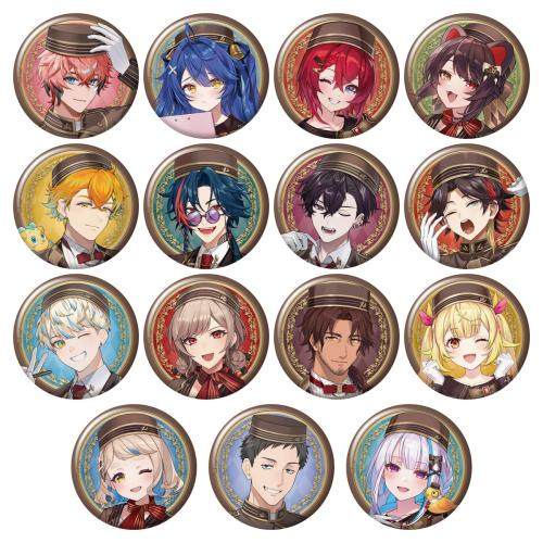 Bandai Candy Nijisanji Can Badge Biscuit 4 BOX 