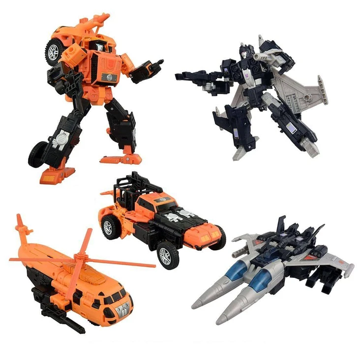  Takara Tomy Takara Tomy T-Spark Age Of The Prime Transformers AOTP-EX Sandstorm Vs Slugslinger Poseable Figures 