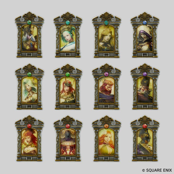 Final Fantasy XIV Frame Magnet (Eorzea 12 Gods) 12Packs BOX