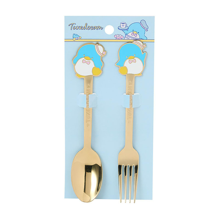 Sanrio Tuxedosam Spoon And Fork Set Cafe Design 841811