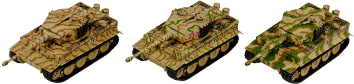 Pit-Road SGK Series German Tiger I Tank Late Production Type Set Of Three Model Kit SGK19
