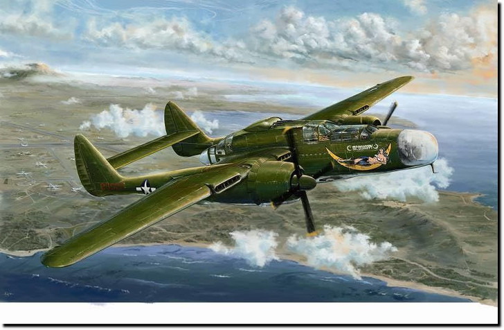 Great Wall Hobby 1/48 P-61A Black Widow Glass Nose Plastic Model L4806 Airplane