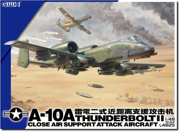 Great Wall Hobby US A-10A Attack Aircraft Model Kit L4825 (Airplane)