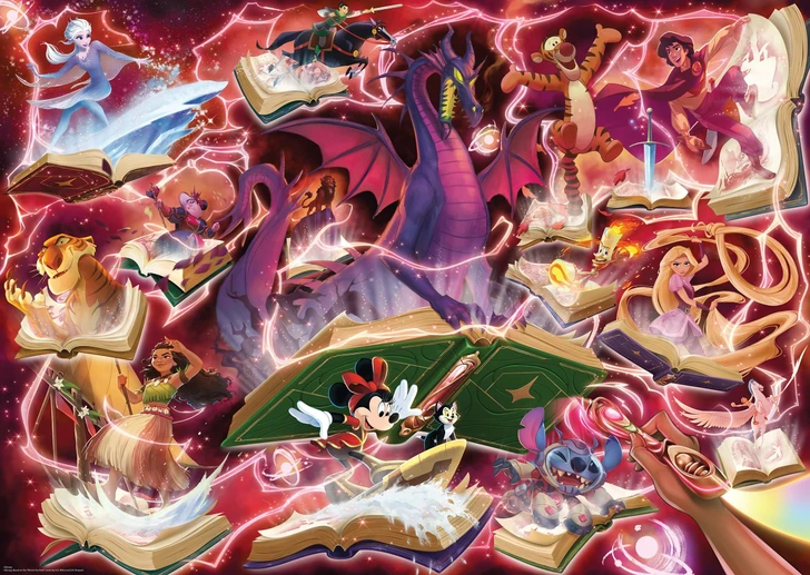 Jigsaw Puzzle - Ravensburger Disney Lorcana Puzzle Ruby 12001624 (1000 Pieces)