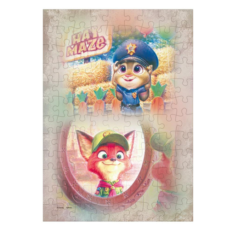 Jigsaw Puzzle - Made In Japan Disney Judy And Nick Beautiful Child D- With Spatula With Service Card (108 Pieces)